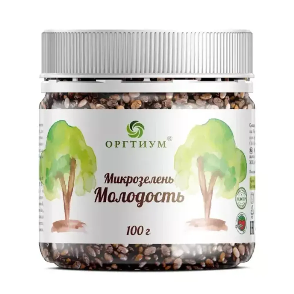 Микс семян микрозелени  Молодость 100гр (Оргтиум)