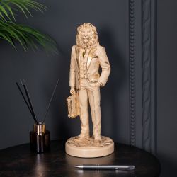 Скульптура Лев Бизнесмен Айвори