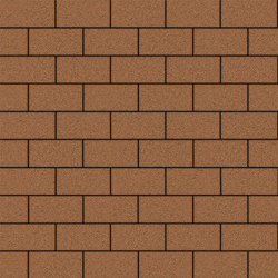 Тротуарная плитка ПРЯМОУГОЛЬНИК 200x100 мм - Стандарт Оранжевый