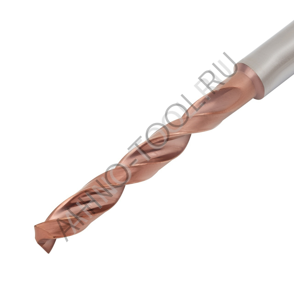 Сверло  4.3мм  твердосплавное 5D без подвода СОЖ. SP-X800050430 VHM AHNO по стали, чугуну, нерж. и ж