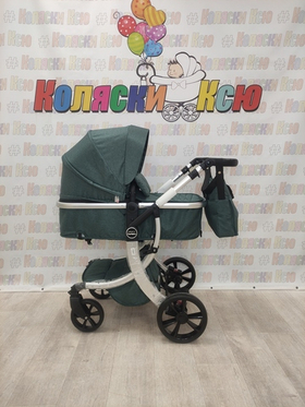 Коляска трансформер Farfello Aimile Original New Silver Вечнозеленый