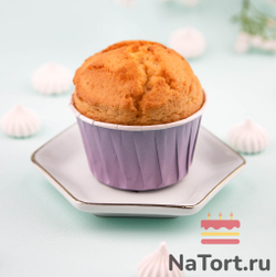 Формы бумажные с ламинацией «Маффин» 50х40 мм (Сиреневый) 100 шт