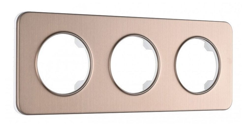 Рамка на 3 поста Arte Milano am-502.07 502.07-3.shampan