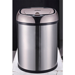 Ведро для мусора сенсорное, круглое, нерж, внутр ведро, Foodatlas JAH-9111, 8 л