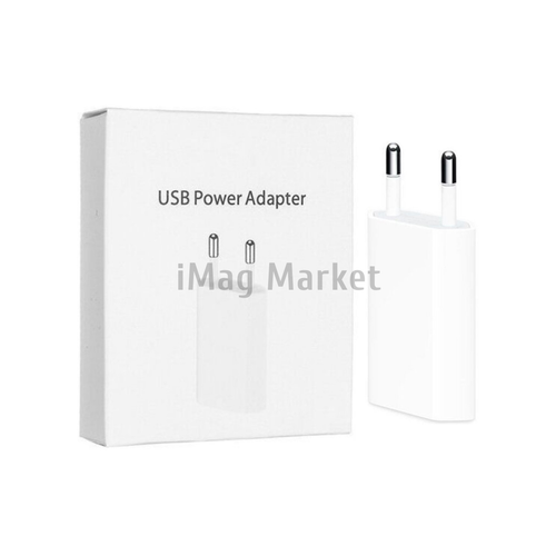 Сетевое зарядное устройство A006, 1 USB-A, 5W, 1A, белый