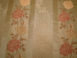 Жаккард Букет полоса большая беж