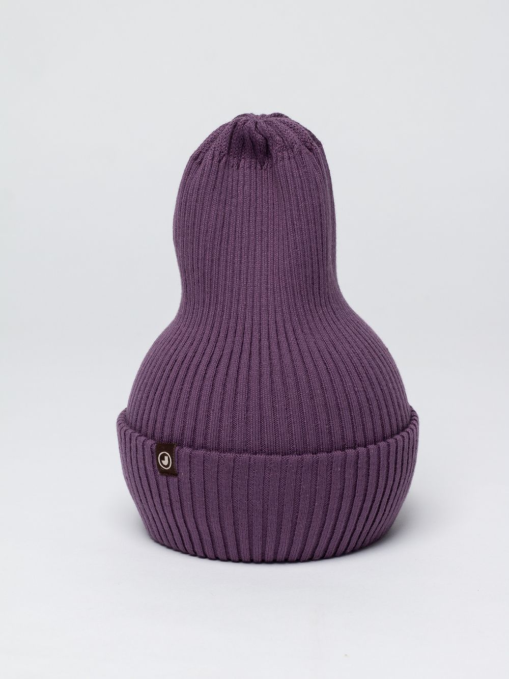Шапка вязаная-резинка хлопковая КЭП(Виноград)