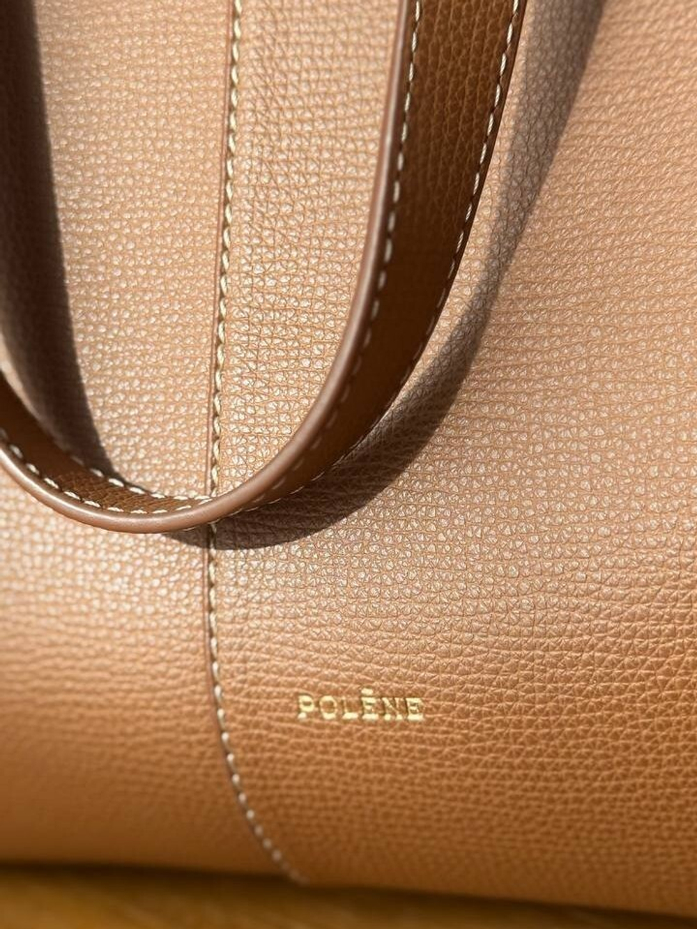 Сумка Polene Cyne Maxi Camel