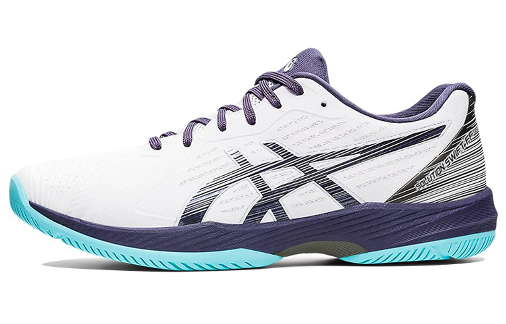 Asics Solution Swift FF comfortable wear-resistant low-top tennis shoes men's white and blue