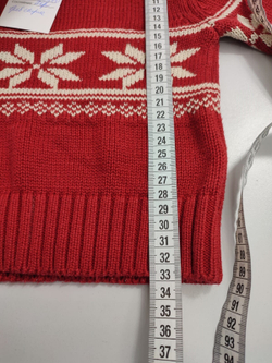 Джемпер с орнаментом на 9/12 месяцев