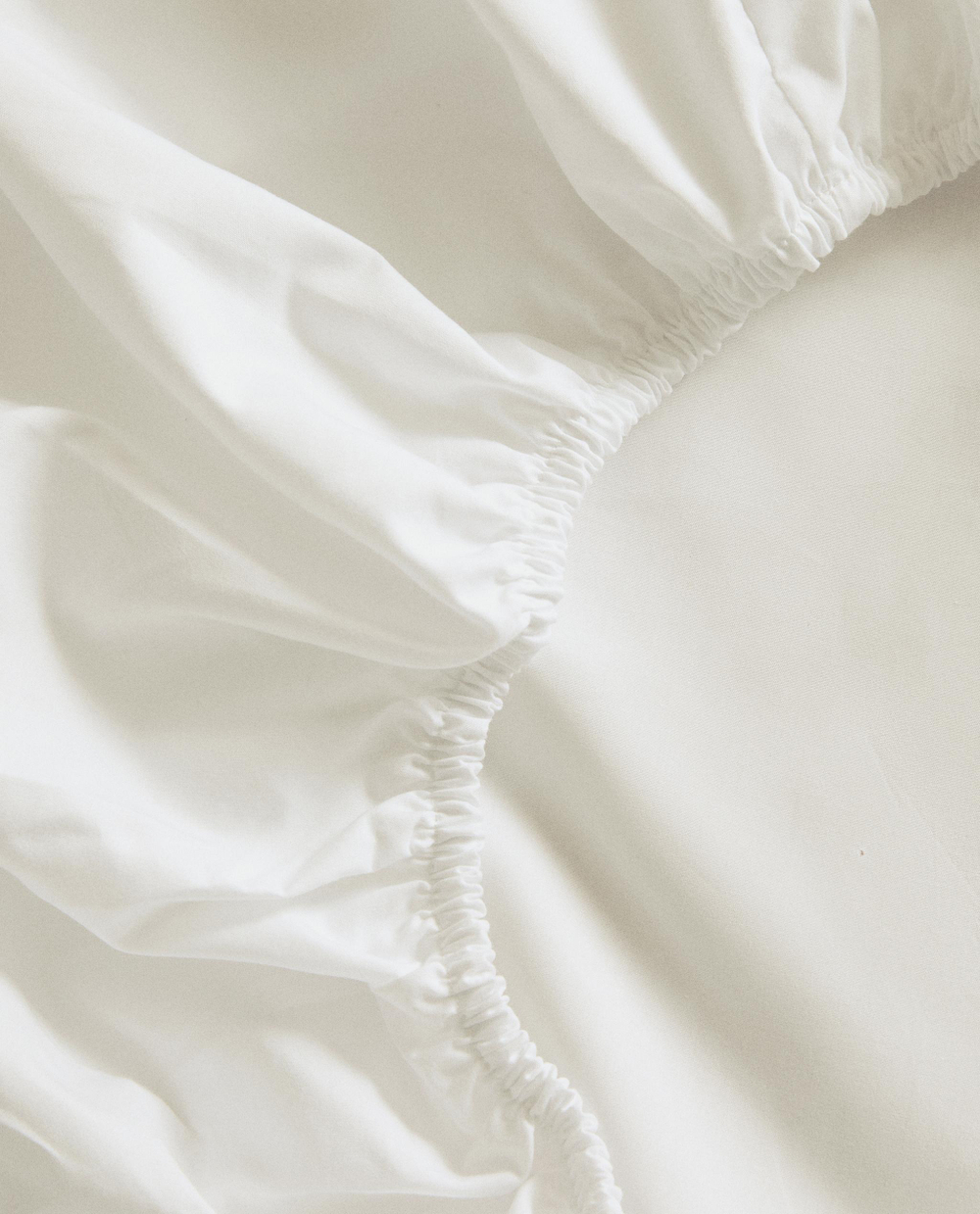 Простыня на резинке Zara Home перкаль, хлопок 100%, однотонный, 0051/900