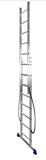 Лестница алюмин.  2секц*  8ступеней (2,28м-3,70м) / МОНТАЖНИК