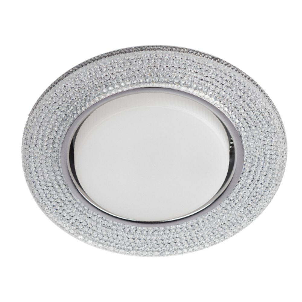 Встраиваемый светильник со светодиодной подсветкой ЭРА DK LD53 WH GX53 белый