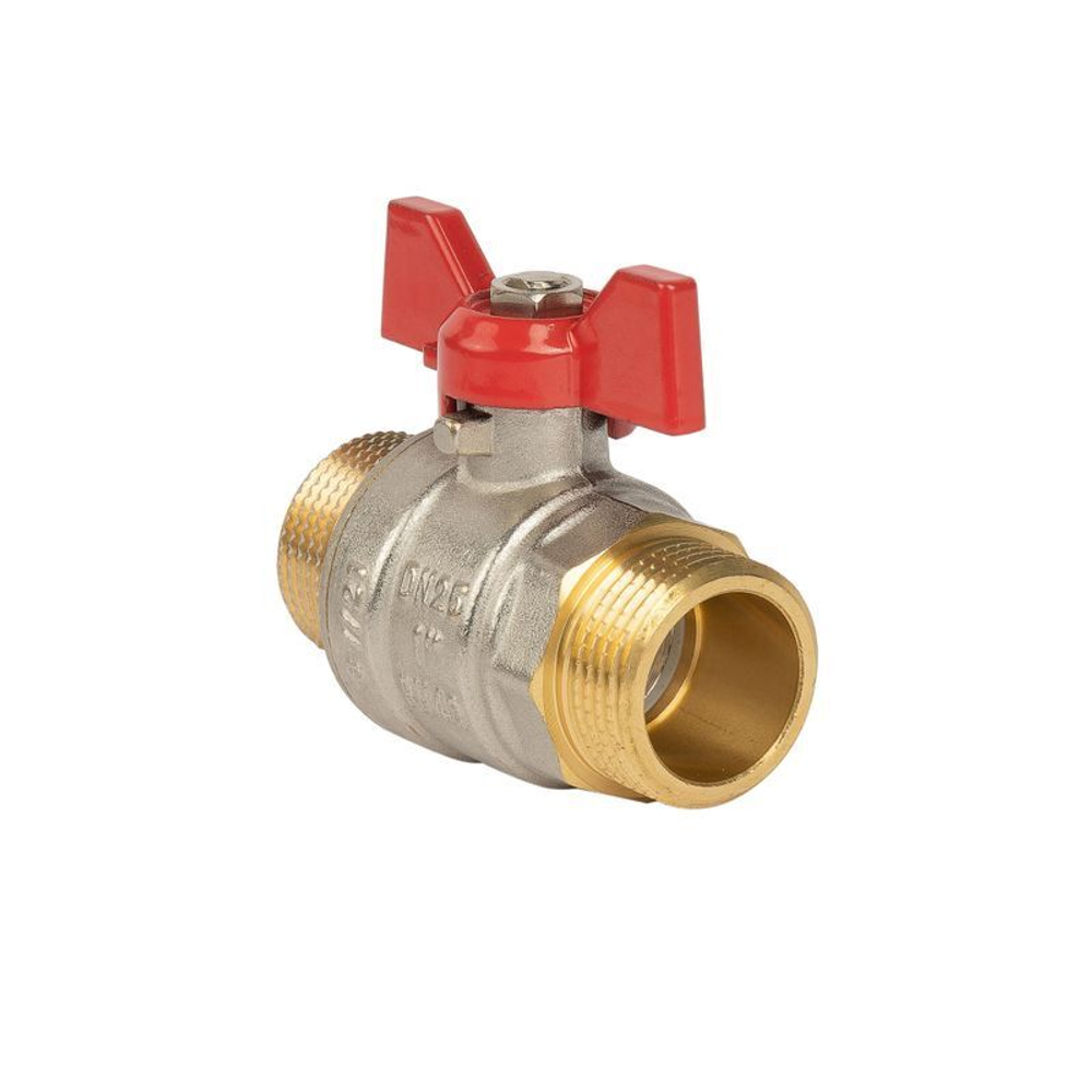 Кран шаровый НР 3/4" бабочка HLV