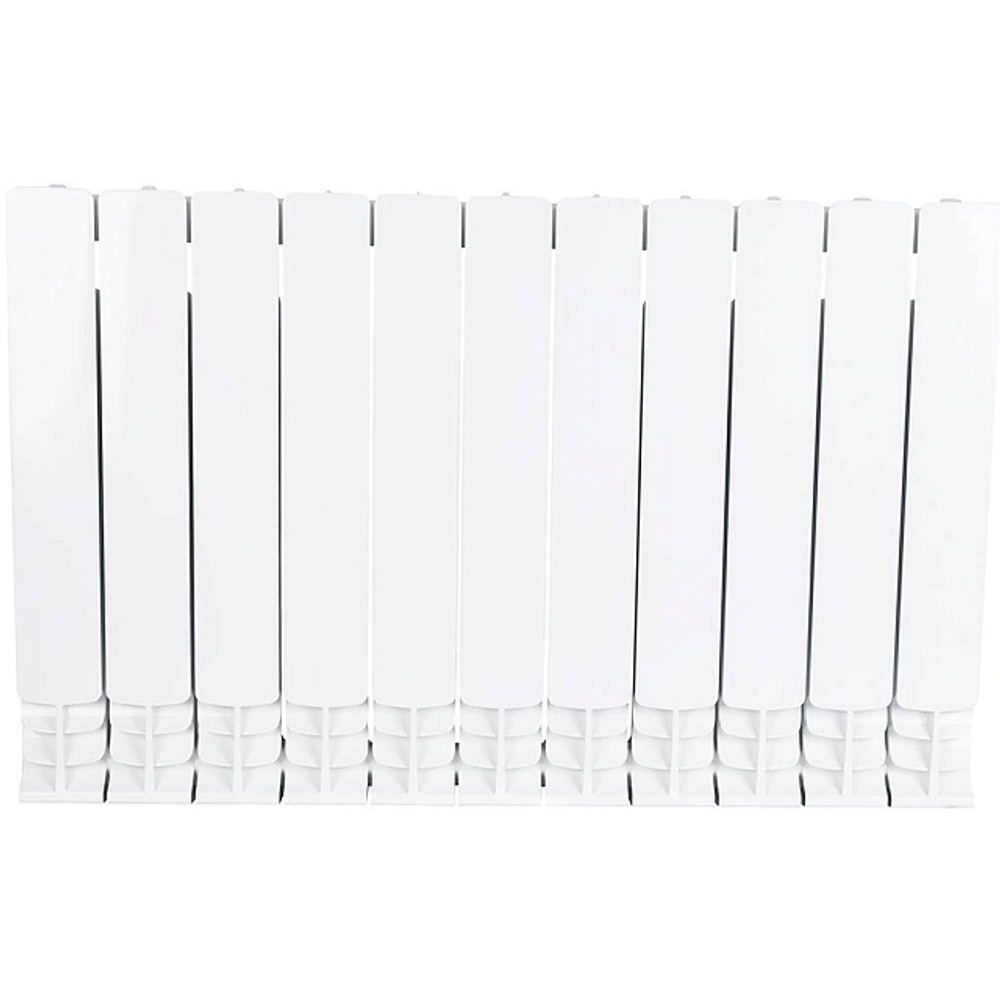 Радиатор биметаллический STOUT Space 500 - 11 секций (подключение боковое, цвет белый)