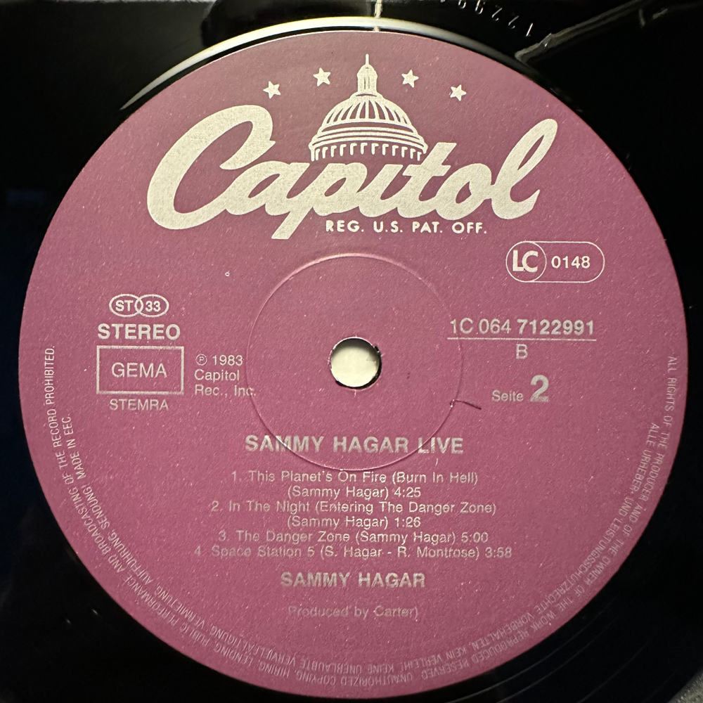 Sammy Hagar - Sammy Hagar Live (Германия 1983г.)