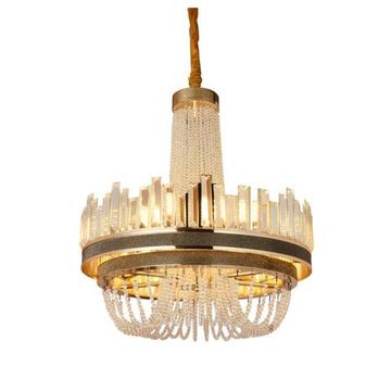 Люстра подвесная APL.824.03.12 золото Elwira Aployt