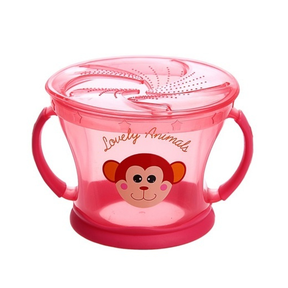 Контейнер для хранения питания детский, непросыпайка, цвет розовый 3532971