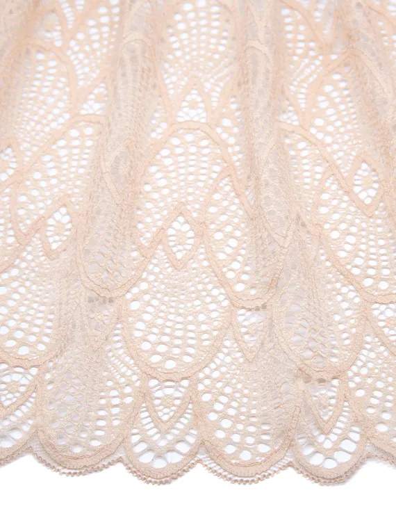 03-182 Кружево эластичное 22 см, телесный 126