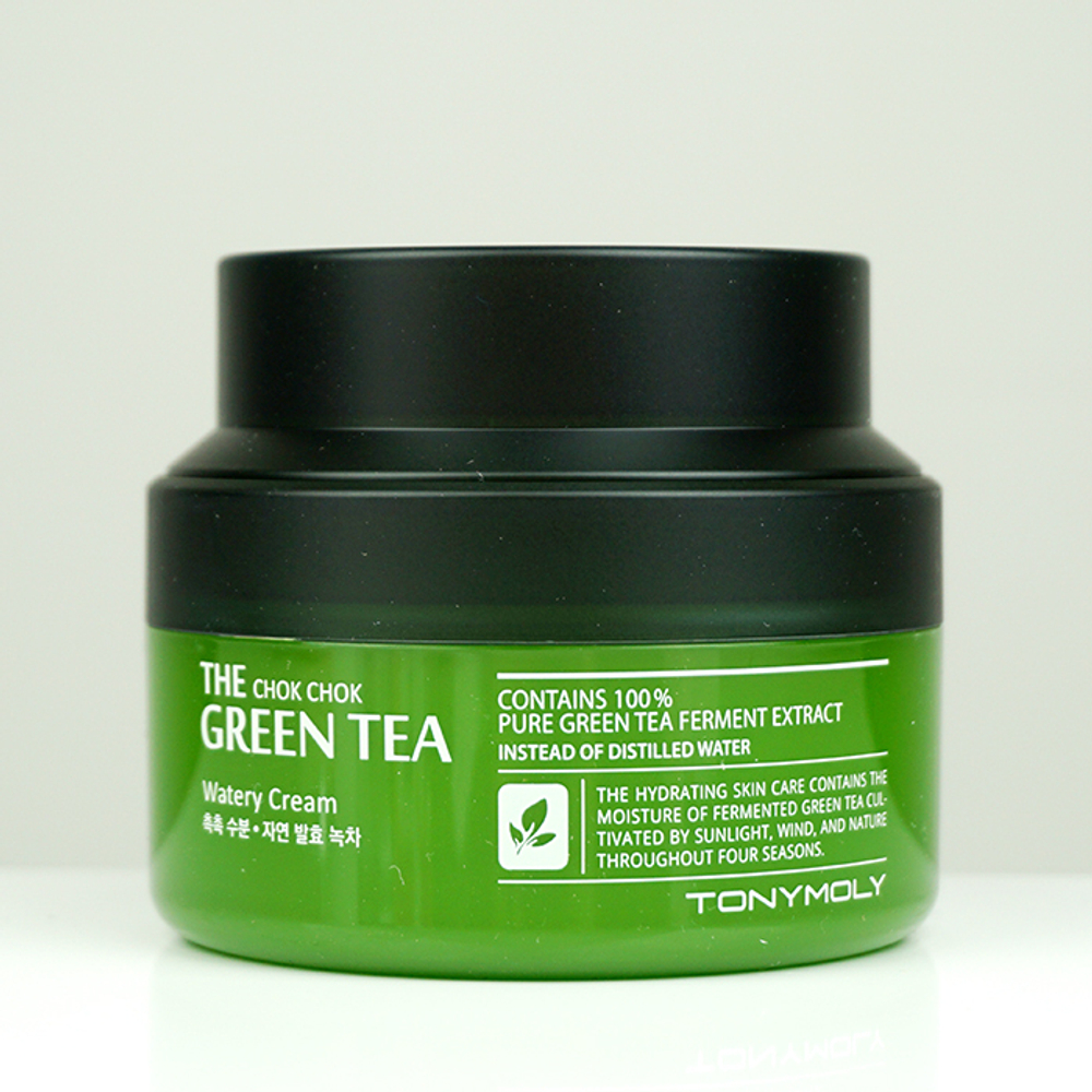 Увлажняющий крем для лица с экстрактом зеленого чая The Chok Chok Green Tea Watery Cream, 60 мл.