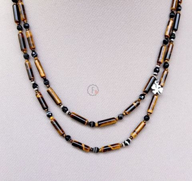 бусы из тигрового глаза (н-1132)