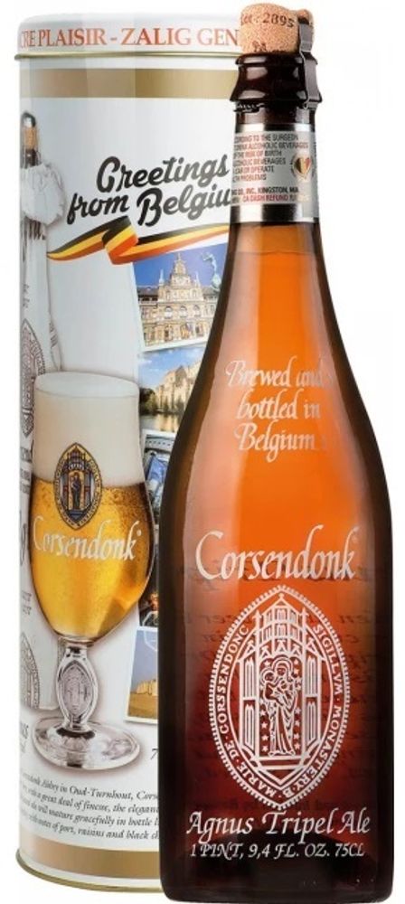 Пиво в Подарочной Упаковке Корсендонк Агнус Трипл / Corsendonk Agnus Tripel 0.75 - в тубе