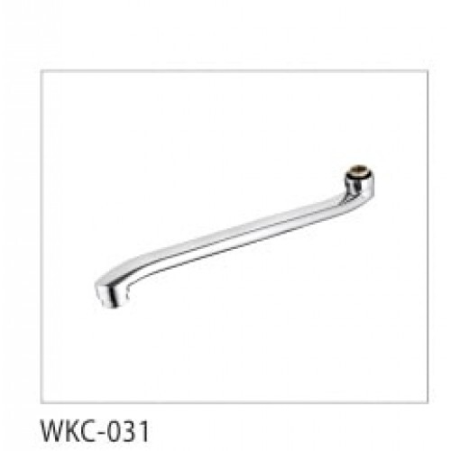 Гусак для ванны плоский 35 см изогнутый WKC-031-35