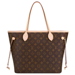LOUIS VUITTON NEVERFULL Coated Canvas With Cow Leather Tote Bag, Shopping Bag, Combo Bag, Handbag, Shoulder Bag Medium