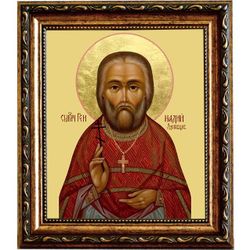 Геннадий Здоровцев пресвитер, священномученик. Икона на холсте.