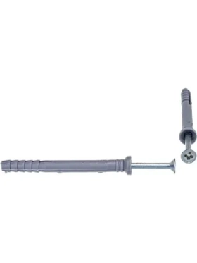 Дюбель-гвоздь 6х60 потайная манжета, нейлон 100шт - ведро Tech-Krep 101468