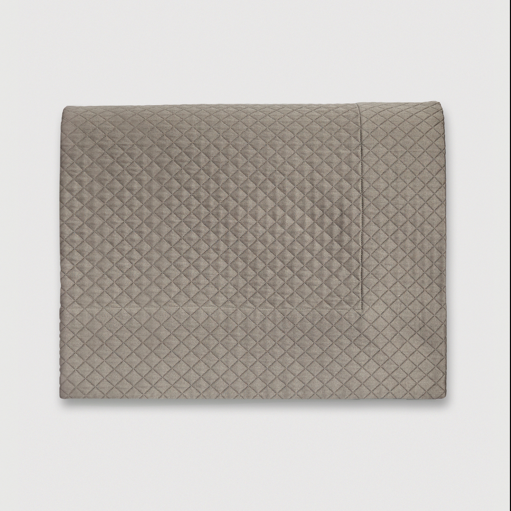 Покрывало из хлопка 260x280 Claire Batiste Atelier CNV серый графит