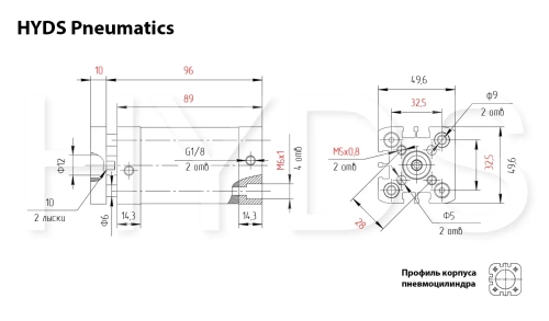 ADNGF-32-45-P-A Пневмоцилиндр
