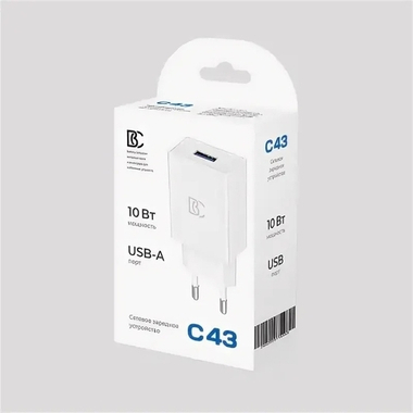 Сетевое зарядное устройство USB BC C43 (10W)