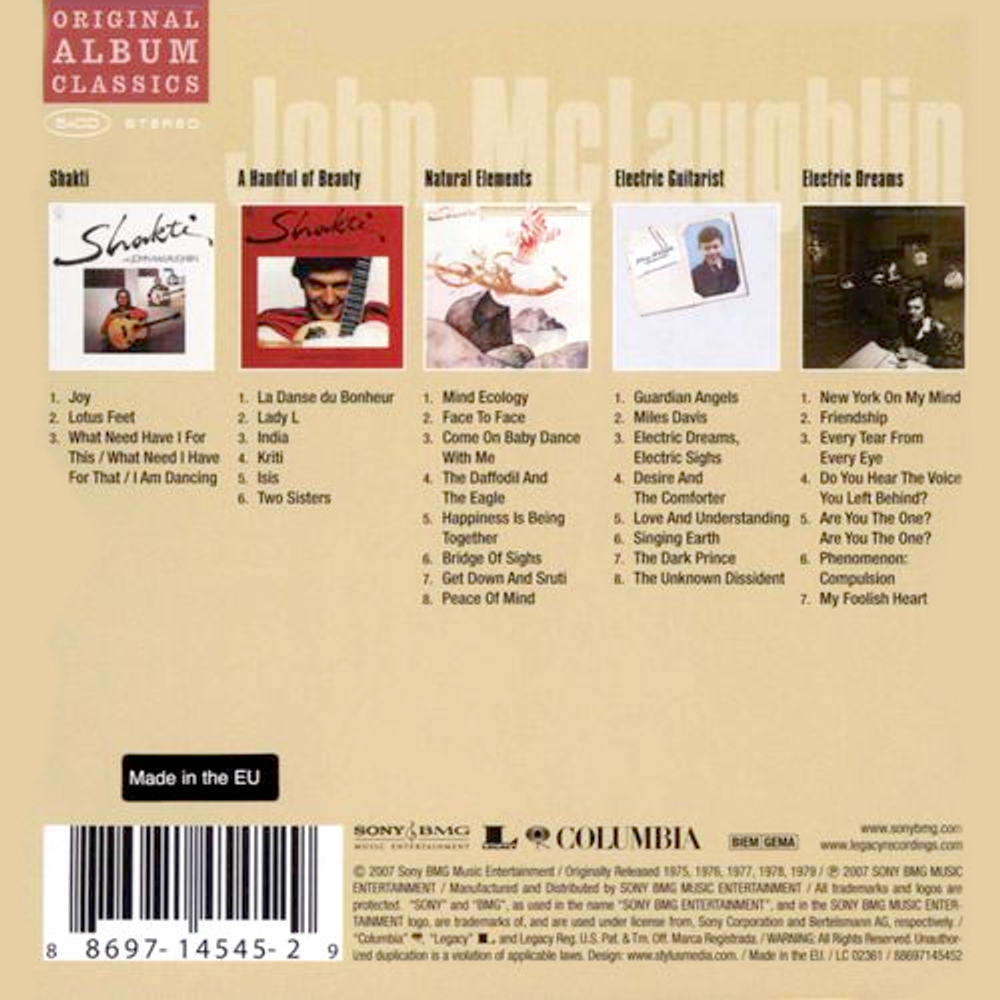 John McLaughlin / Original Album Classics (5CD)