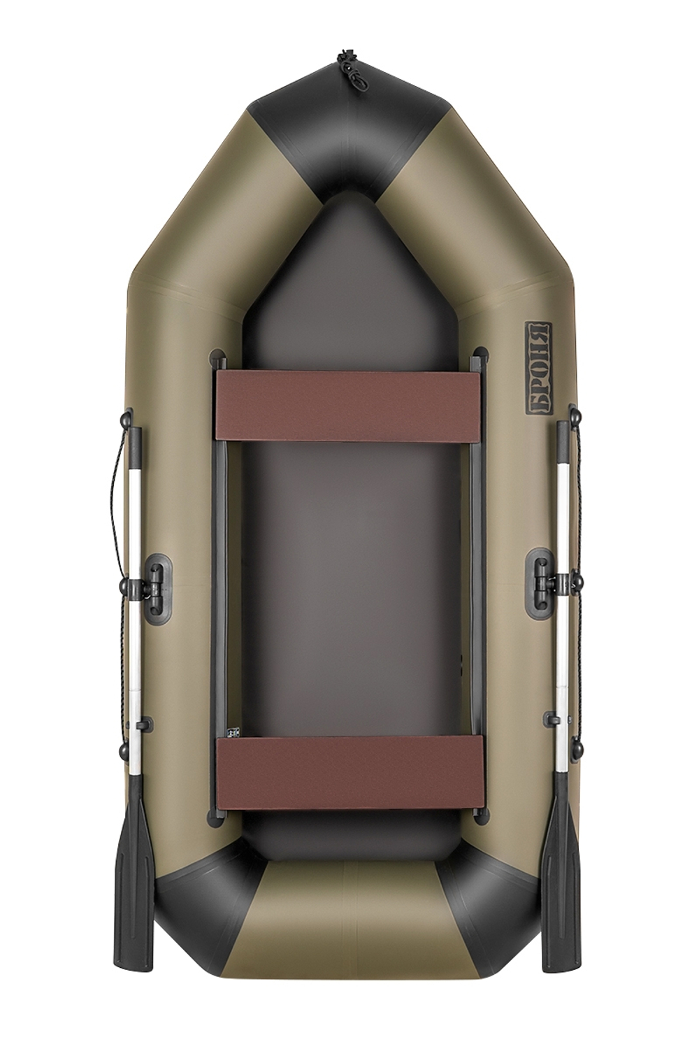 Броня-260 хаки-черный (лодка ПВХ с усилением)