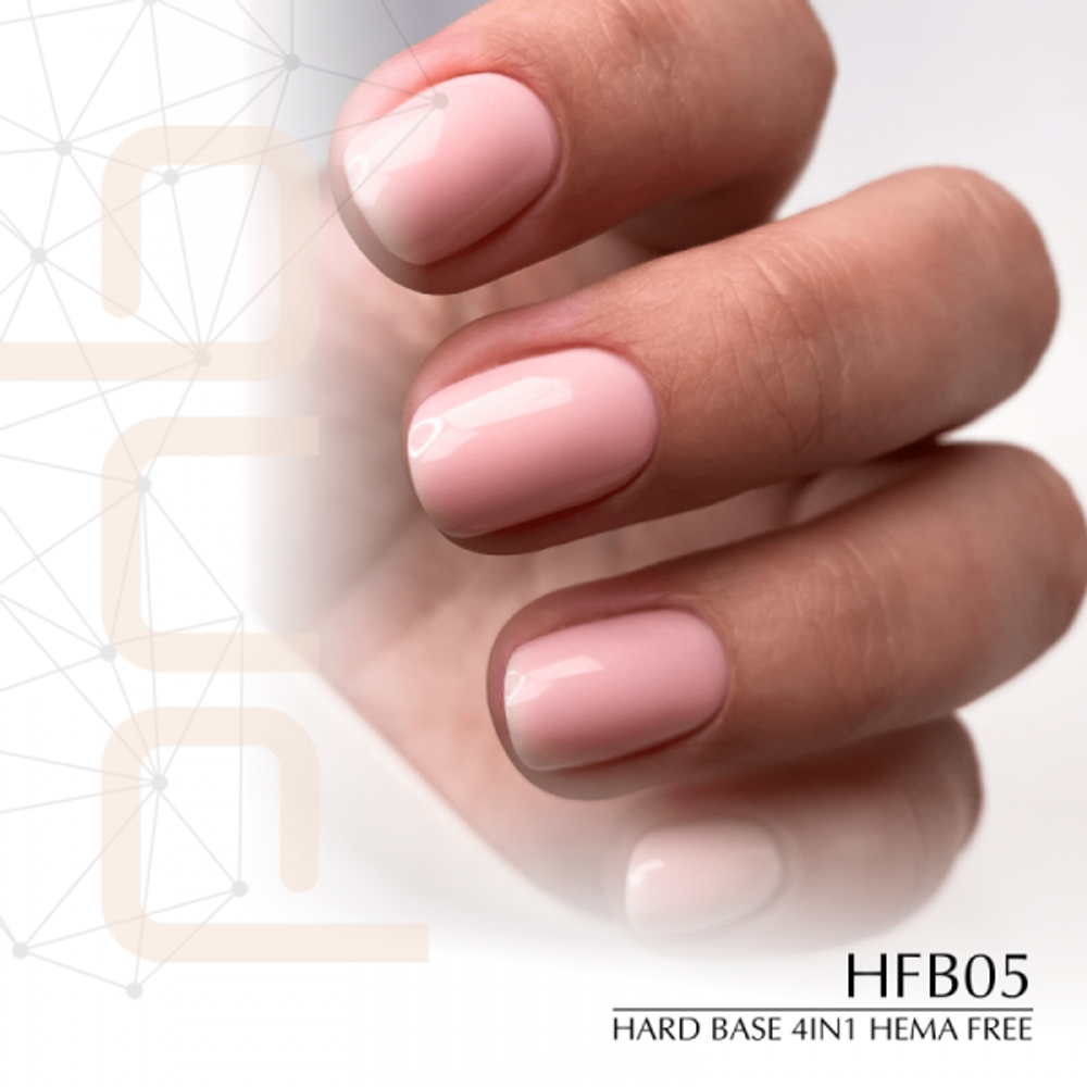 База без содержания HEMA PNB HFB05 УФ/ЛЕД/ Hard Hema Free Base PNB HFB05, 8 ml UV/LED