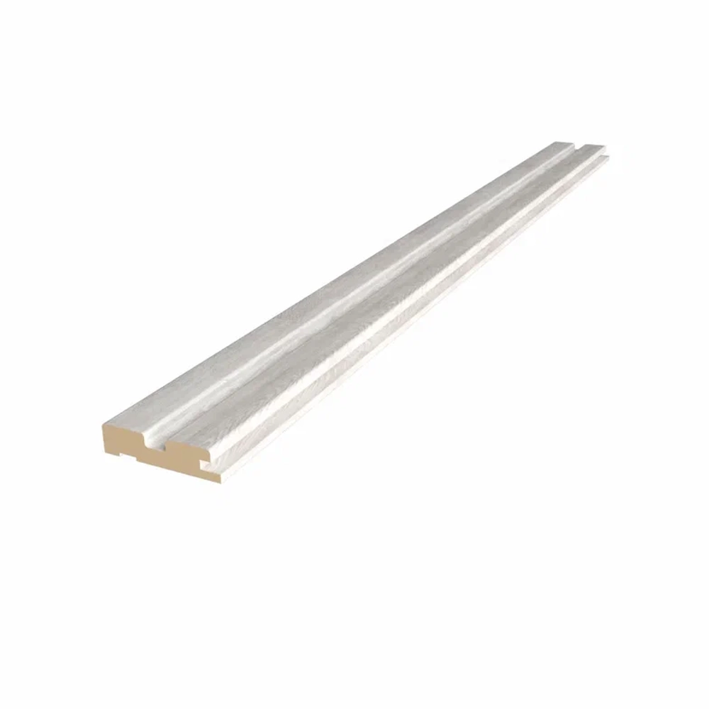 Стеновая панель реечная стартовая Альберо, Эко-шпон Дуб нордик, 67*16*2750 мм