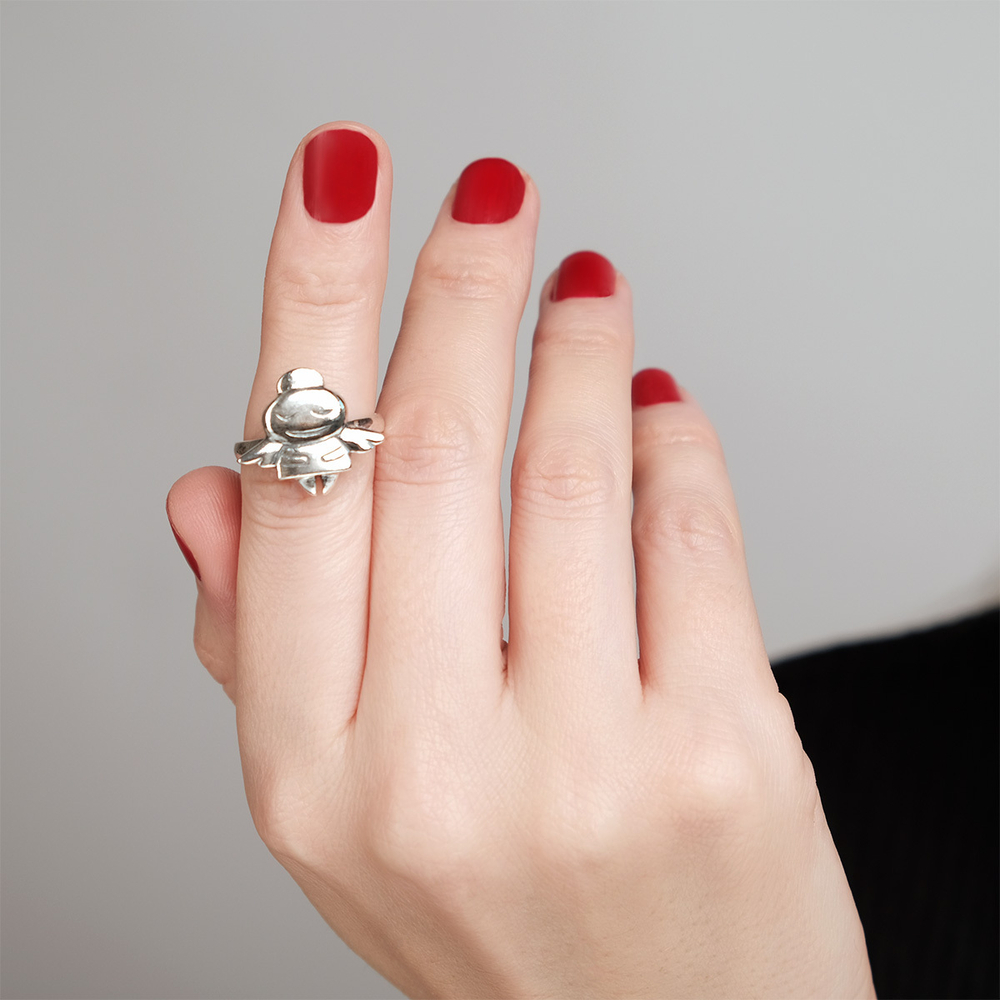 "Юно" кольцо в серебряном покрытии из коллекции "Ералаш" от Jenavi