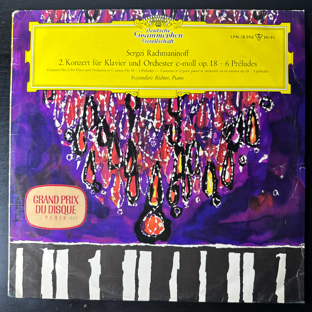 Рахманинов - Концерт для фортепиано с оркестром №2, 6 прелюдий (Германия 1962г.)