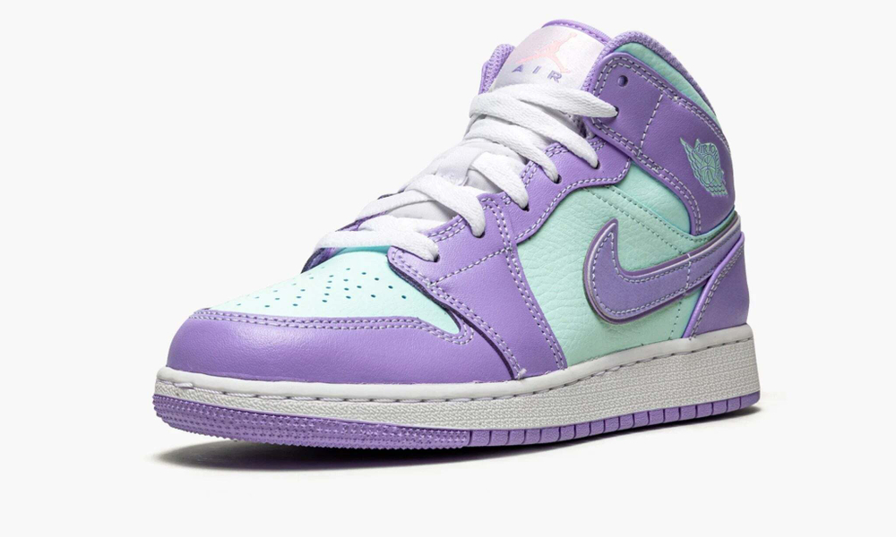 Air Jordan 1 Mid GS "Purple Aqua"
