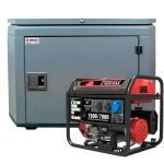 Генератор бензиновый SUNREKA G7500EAX с кожухом Geon 1200 RAL 7024