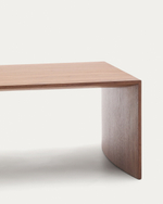 Litto Журнальный столик из шпона ореха натурального цвета 140 x 70 см