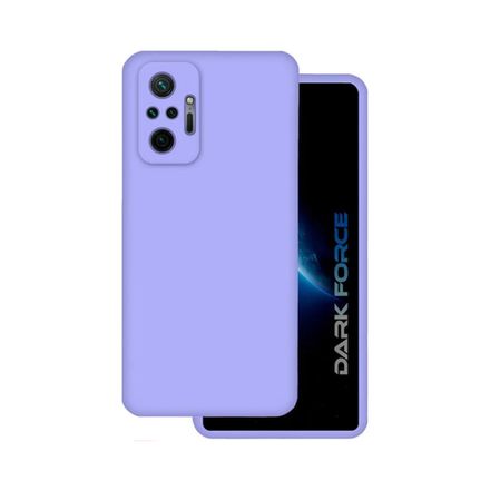 Силиконовый матовый чехол Fasion Case для Xiaomi Redmi Note 10 Pro/Redmi Note 10 Pro Max, сиреневый