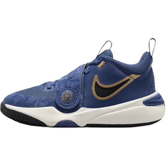 NIKE Team Hustle D 11 Детские баскетбольные кроссовки СРЕДНЕЙ длины с глубоким морским вырезом.