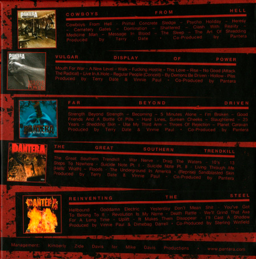 Pantera / The Complete Studio Albums 1990-2000 (5CD)