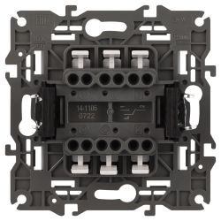 14-1106-01 ЭРА Переключатель двойной, 10АХ-250В, IP20, Эра Elegance, белый | Elegance Белый