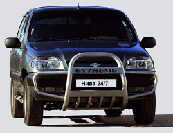 Передок с дополнительной защитой двигателя «С ушами». Chevrolet Niva (- 03.2009)