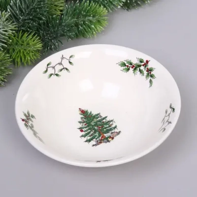 Салатник керамический «Ёлочка» 17,5*5,4см