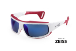 Спортивные очки LiP Typhoon / Gloss White - Red / Zeiss / PA Polarized / Gun Blue Lens