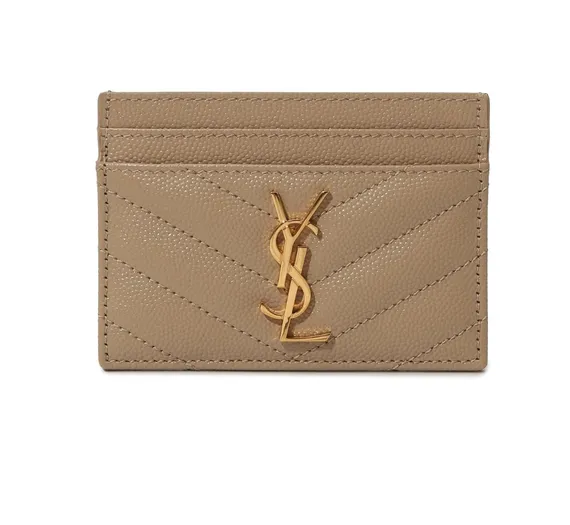 Держатель для карт Saint Laurent CASSANDRE MATELASSÉ GRAIN DE POUDRE